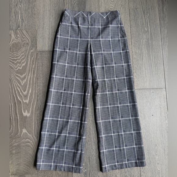 SPANX Pants - Spanx Ponte Jacquard Wide Leg Pants White / Black Size Large